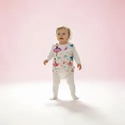 🌸 Tavaszi balerinás bébi mellény – könnyed kényelem a legkisebbeknek 🌸